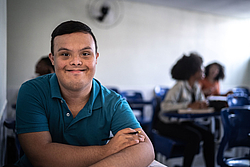 Étudiants dans une classe.