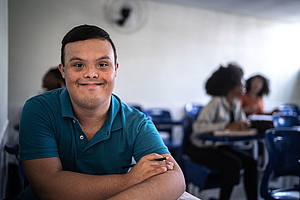 Photo d'un jeune étudiant.