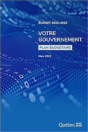 Couverture du Budget 2022-2023.