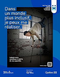 Affiche de la Semaine québécoise des personnes handicapées, édition 2023.