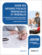 Page couverture du Guide des mesures fiscales - Année d’imposition 2018.