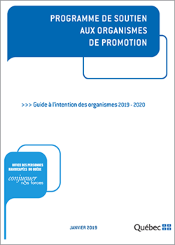 Image du guide des programme de soutien aux organismes de promotion.