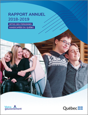 Couverture du Rapport annuel de gestion 2018-2019.