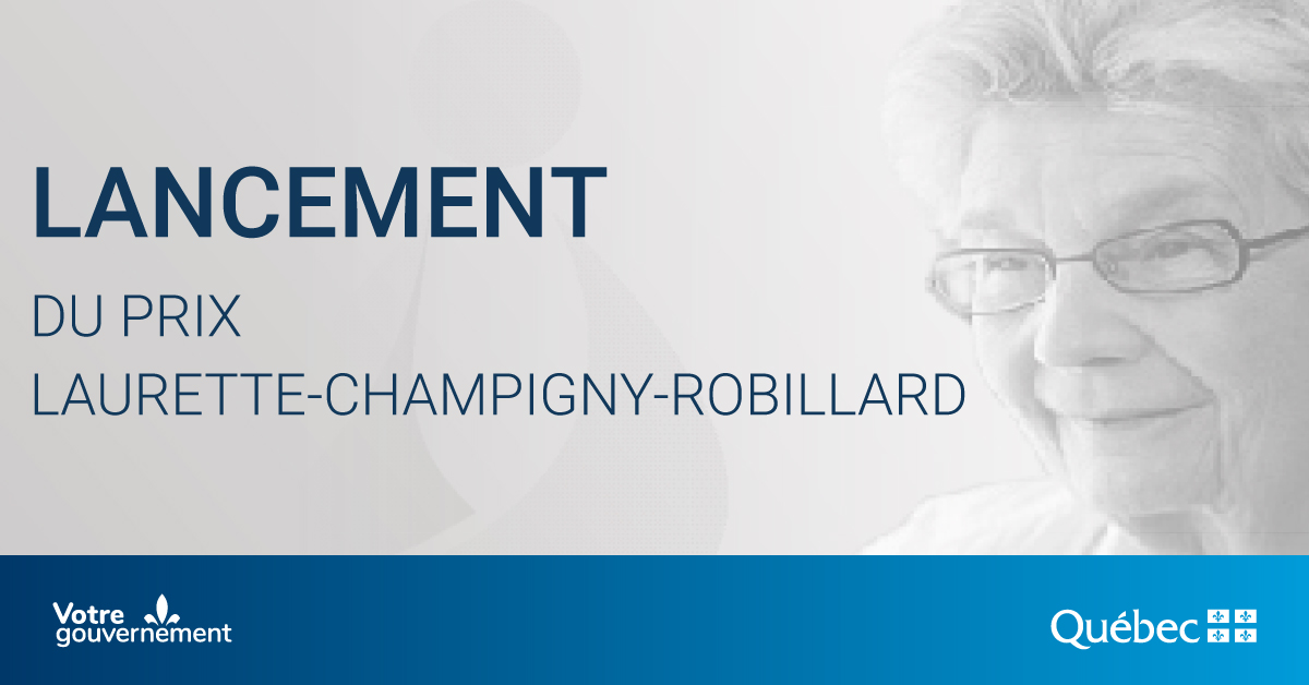 Lancement du prix Laurette-Champigny-Robillard.