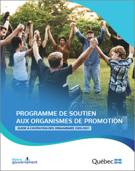 Couverture du guide à l'intention des organismes 2020-2021.